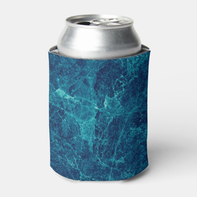 Navy Blue Marmor Texture Dosenkühler (Kanne Vorderseite)
