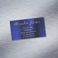 Navy Blue Metallic Foil Modernes Geschäft