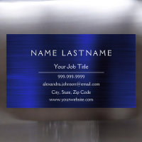 Navy Blue Metallic Foil Modernes Geschäft