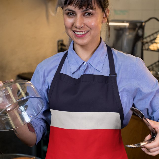 Navy Blue mit Rot Schürze (Von Creator hochgeladen)
