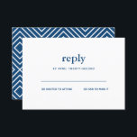 Navy Blue Modern Bar Mitzvah White Repcard Einladung<br><div class="desc">Diese trendige Einsteckkarte zeichnet sich durch eine fette Schrift auf der Vorderseite und ein modernes Muster auf der Rückseite aus. Fügen Sie den Text mithilfe des Vorlagenformulars hinzu. Ändern Sie den Schriftart,  das Layout und die Farben mithilfe der Funktion Anpassen.</div>