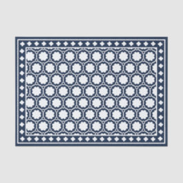Navy Blue Modern Bone Inlay Decoupage Paper Seidenpapier
