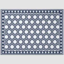 Navy Blue Modern Bone Inlay Decoupage Paper Seidenpapier