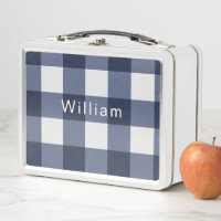 Navy Blue Modern Codacore Gingham Karo Kariert