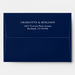 Navy Blue Modern Custom Wedding 12x18