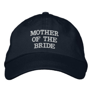 Navy Blue Mother of the Bride Adjustable Hat Bestickte Baseballkappe