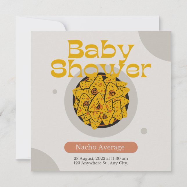 Navy Blue Nacho Average Brautparty  Einladung (Vorderseite)