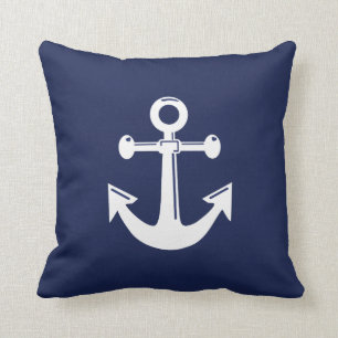 Navy Blue Nautical Wedlows Kissen