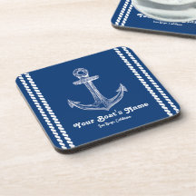 Navy Blue Nautical Willkommen bei Custom Boote