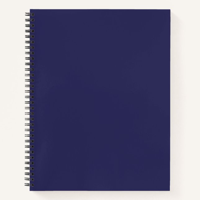 Navy Blue Notizbuch (Vorderseite)