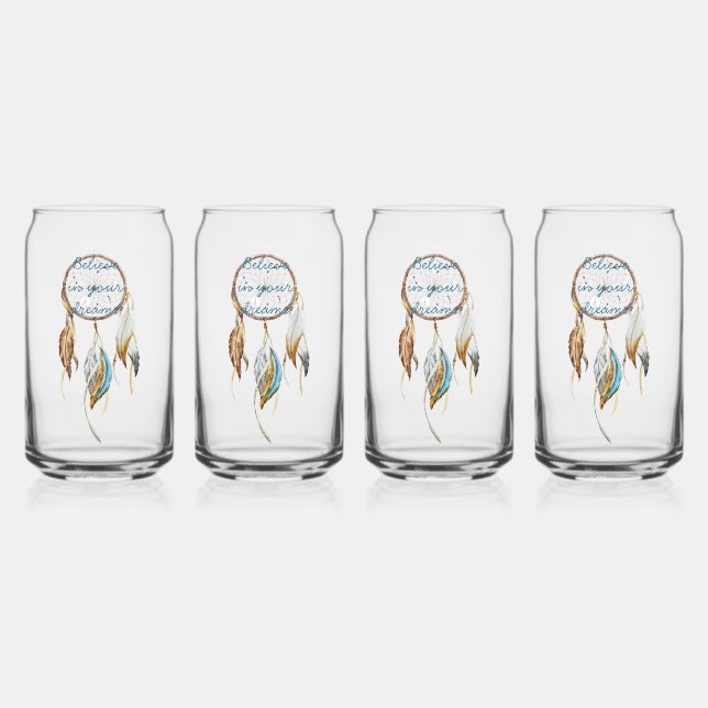 Navy Blue Ombre Dream Catcher Dosenglas (Vorderseite)