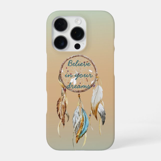 Navy Blue Ombre Dream Catcher iPhone Hülle (Rückseite)