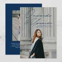 Navy Blue On and Upwards 2 Foto Abschluss