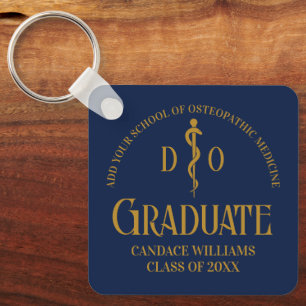Navy Blue Osteopathic Medical School Abschluss Schlüsselanhänger