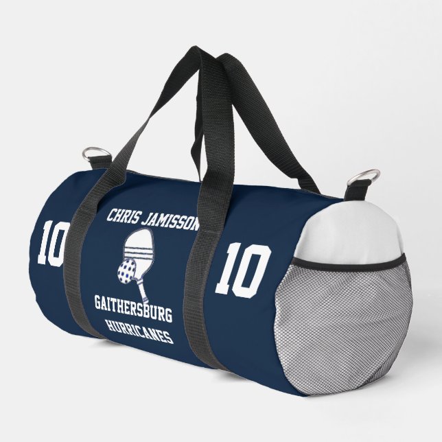 Navy Blue Pickleball-Team-Trainer-Spieler Duffle Bag (Rechte Ecke)