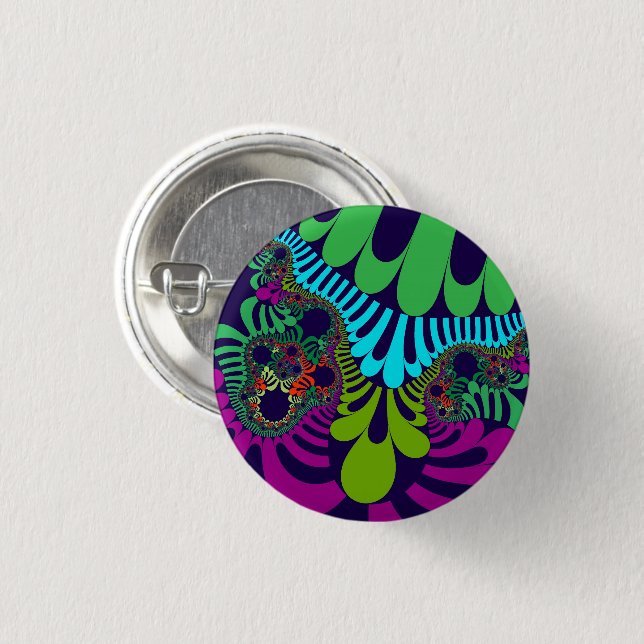 Navy Blue Rainbow Mod Button (Vorne & Hinten)
