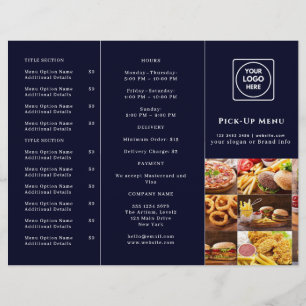 Navy Blue Restaurant Design Benutzerdefinierte T