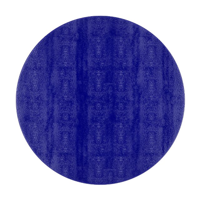 Navy Blue Round Glass Cutting Board Schneidebrett (Vorderseite)