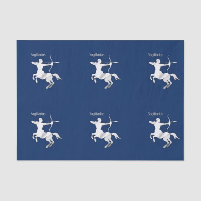 Navy Blue Sagittariac Seidenpapier (Vorderseite)