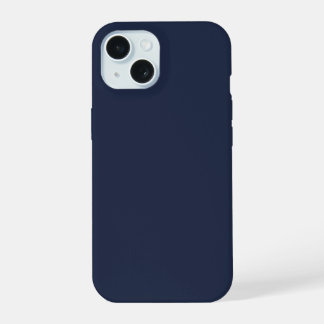 Navy Blue Schlicht Color Phone Case iPhone 15 Hülle
