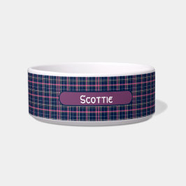 Navy Blue Scottish Tartan Kariert Pink White Strip Napf