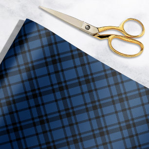 Navy Blue Scottish Tartan Pläd Holiday Geschenkpapier