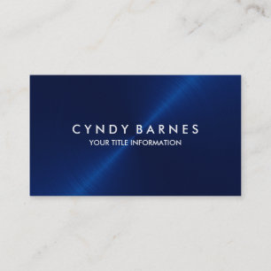 Navy Blue Sheen Business Card Visitenkarte