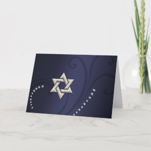 Navy Blue Shimmer mit Silver Star Karte