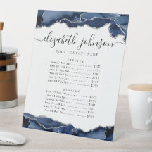 Navy Blue Silver Agate Business Company Price