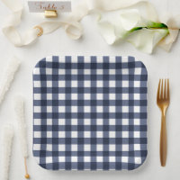 Navy Blue Small Classic Gingham Karo Kariert