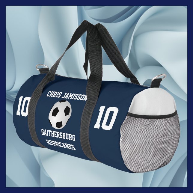 Navy Blue Soccer Team Coach Player Duffle Bag (Von Creator hochgeladen)