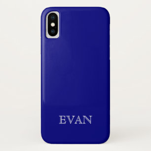 NAVY BLUE Solid Background iPhone X Fall Case-Mate iPhone Hülle