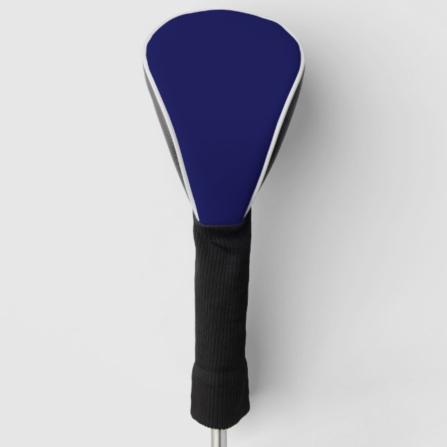 Navy Blue Solid Color Anpassen Golf Headcover (Vorderseite)
