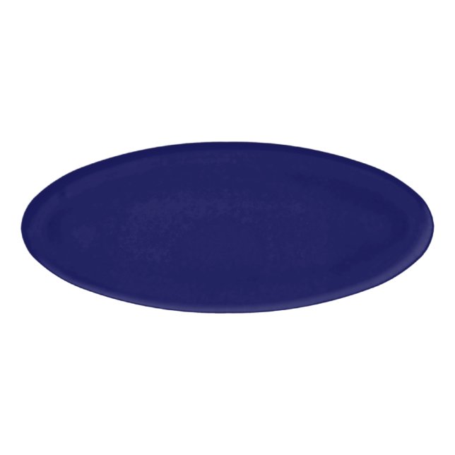 Navy Blue Solid Color Anpassen Namenschild (Vorderseite)