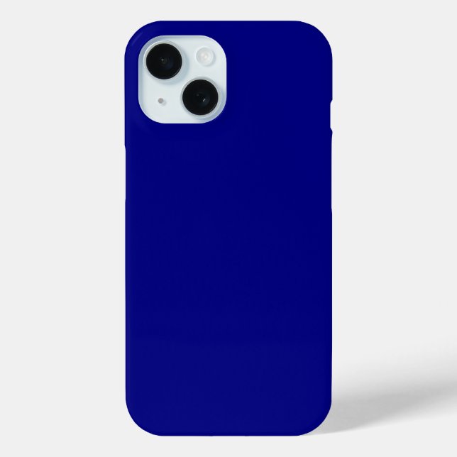 Navy Blue Solid Color Case-Mate iPhone Hülle (Rückseite)
