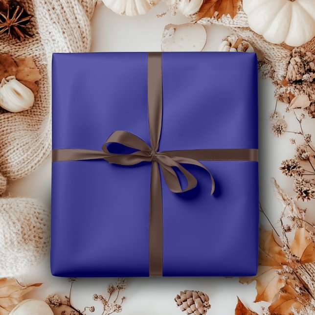 Navy Blue Solid Color | Classic | elegant Geschenkpapier (Von Creator hochgeladen)