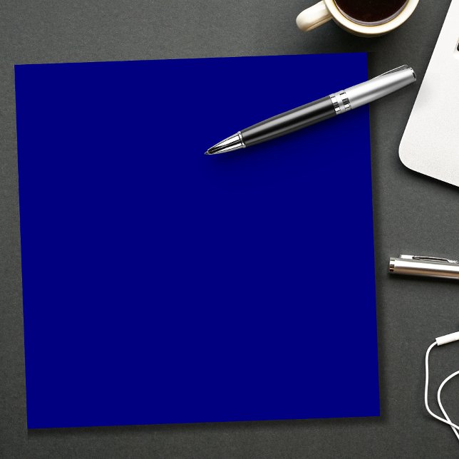 Navy Blue Solid Color | Classic | elegant Notizblock (Von Creator hochgeladen)