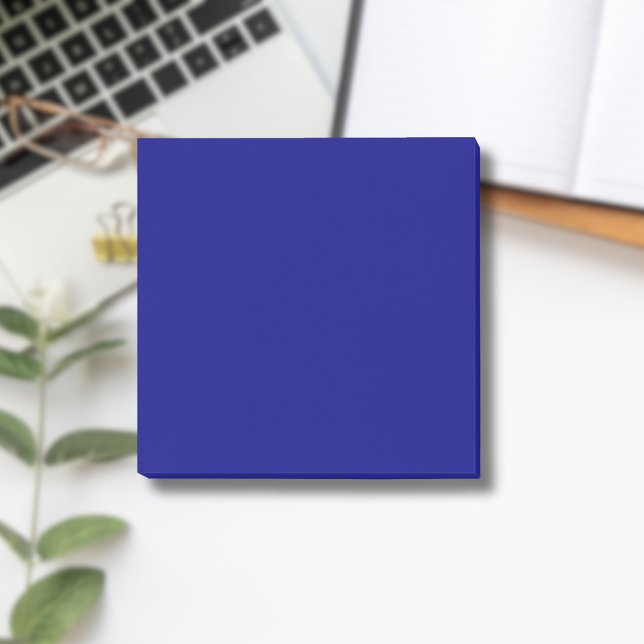 Navy Blue Solid Color | Classic | elegant Post-it Klebezettel (Von Creator hochgeladen)