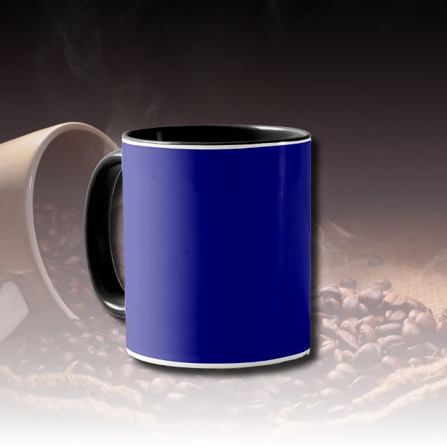 Navy Blue Solid Color | Classic | elegant Tasse (Von Creator hochgeladen)