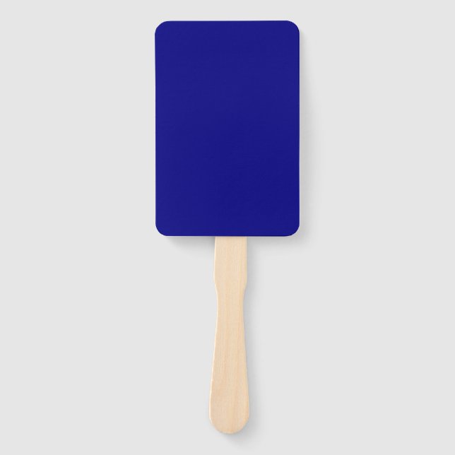 Navy Blue Solid Color Fächer (Vorderseite)