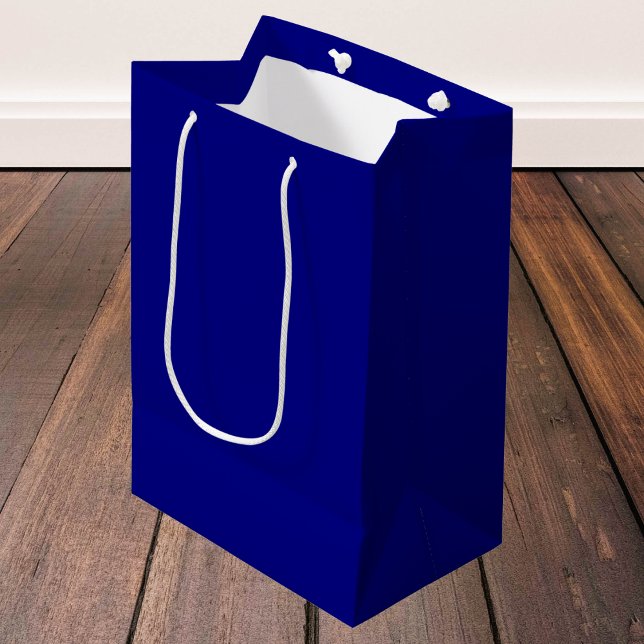 Navy Blue Solid Color Mittlere Geschenktüte (Von Creator hochgeladen)