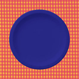 Navy Blue Solid Color Pappteller