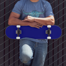 Navy Blue Solid Color Skateboard