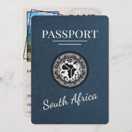 Navy Blue South Africa Passport Save The Date