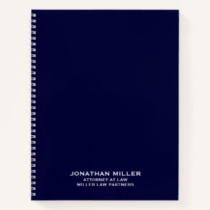 Navy Blue Spiral Notebook für Anwaltskanzleien Notizbuch
