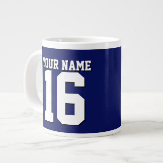 Navy Blue Sports Jersey Team Jersey Jumbo-Tasse