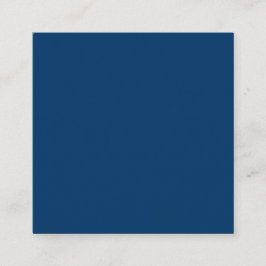 Navy Blue Square 2,5"x2,5" benutzerdefinierte Rufk Telefonnummerkarte
