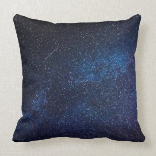 Navy Blue Starry Night Sky Galaxy Fotografie Kissen