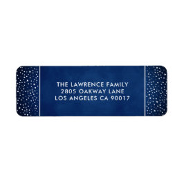 Navy Blue Stars Snow Weihnachtsfeiertagen