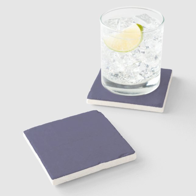 Navy Blue Steinuntersetzer (Seitenansicht)
